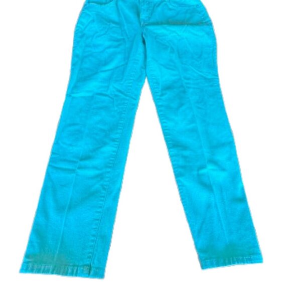 Style & Co. Straight Slim Leg Tummy Control Jeans, mint green, 12 Petite! - Picture 6 of 6